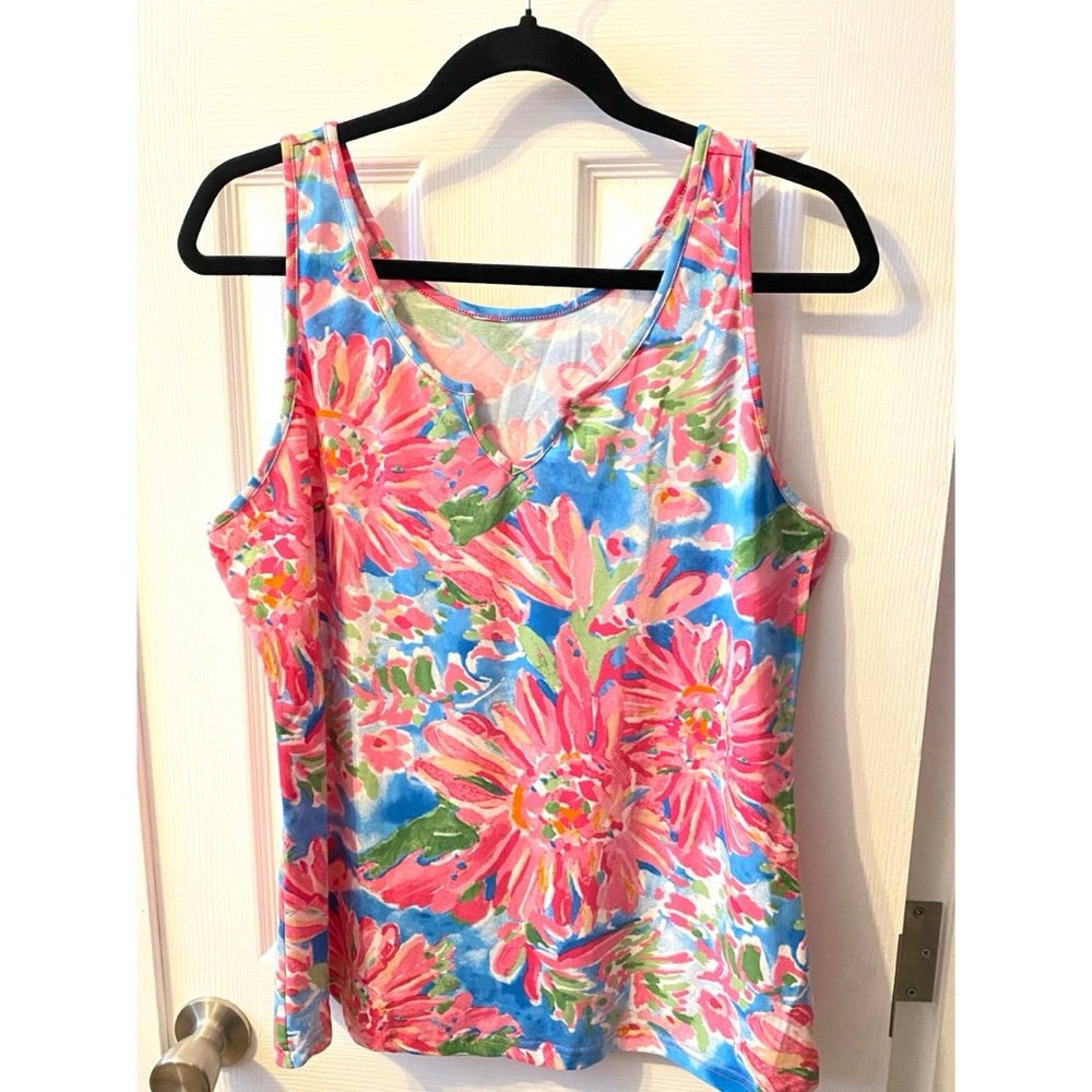 Floral Print Tank Top Size XL